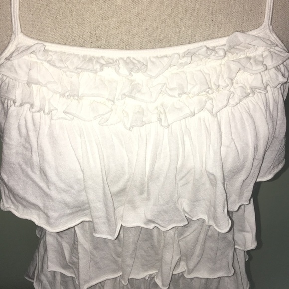 Express Layered Ruffle Sleeveless Top - Picture 2 of 3